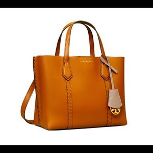 Tory Burch Perry small triple compartment tote bag like new